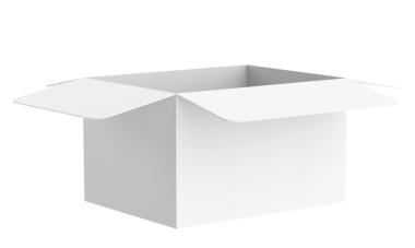 Kutuyu aç. 3B illüstrasyon.