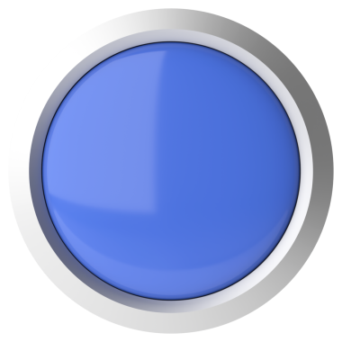 Üç boyutlu düğme. Boş tuş. 3B illüstrasyon.