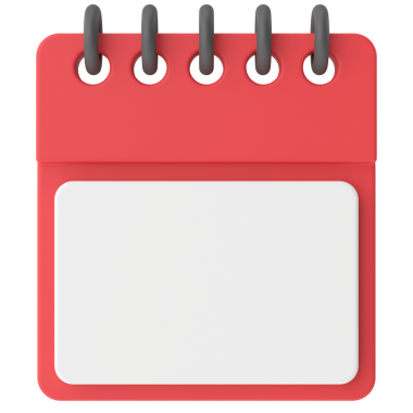 Boş takvim. 3B takvim.