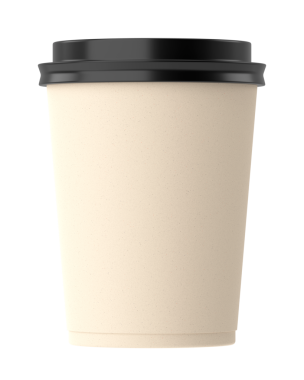 Üç boyutlu kahve fincanı. 3B illüstrasyon.