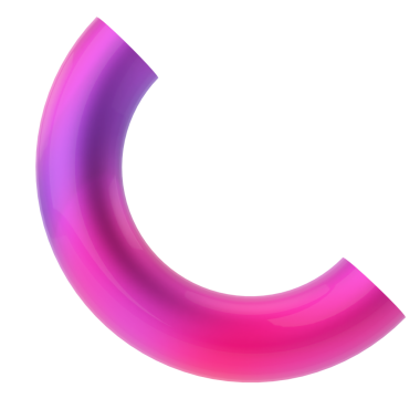 Üç boyutlu yarım daire şeklinde. 3B geometrik şekil.