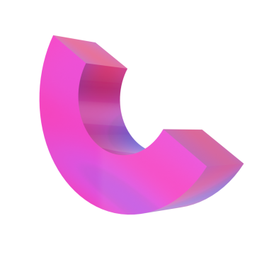 Üç boyutlu yarım daire şeklinde. 3B geometrik şekil.