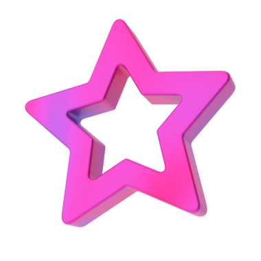 Üç boyutlu yıldız şekli. 3B geometrik şekil.