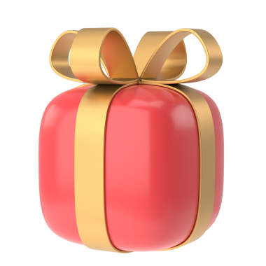 Üç boyutlu hediye kutusu. 3B illüstrasyon.