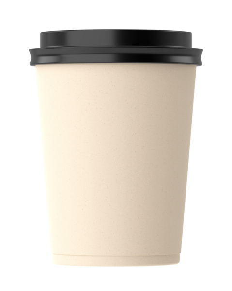 Üç boyutlu kahve fincanı. 3B illüstrasyon.