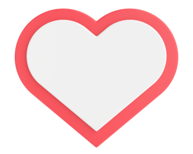 Sevgililer günü kartı. Kalp çerçevesi. 3B illüstrasyon.