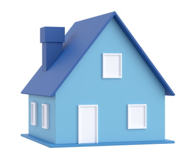 Üç boyutlu ev. 3B ev. 