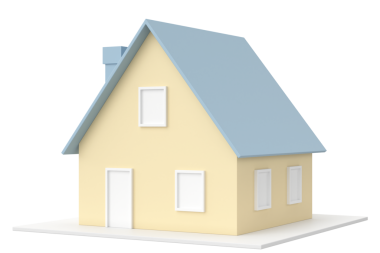 Üç boyutlu ev. 3B ev. 