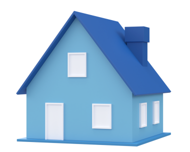 Üç boyutlu ev. 3B ev. 