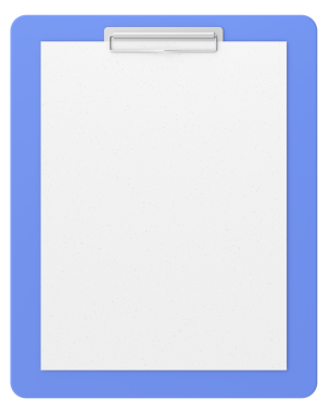 Not kağıdıyla birlikte pano. 3B illüstrasyon.