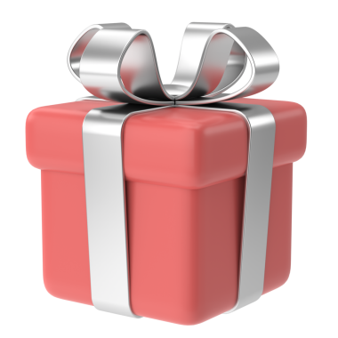 Üç boyutlu hediye kutusu. 3B illüstrasyon.