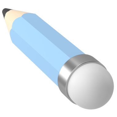 Üç boyutlu kalem. Üç boyutlu illüstrasyon. 3B görüntüleme.