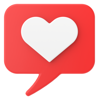 3 boyutlu aşk ikonu. Sevgililer Günü süsü. 3B illüstrasyon.