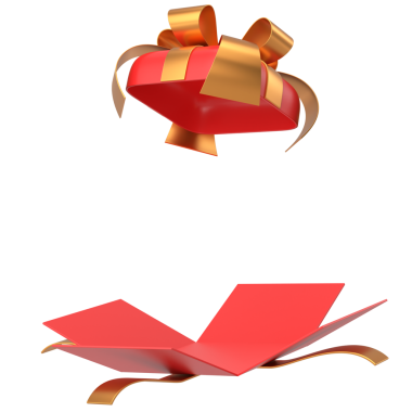 Hediye Kutusu açıldı. Üç boyutlu hediye kutusu. Hediye kutusunu aç.