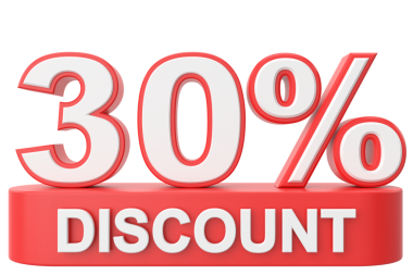 Yüzde 3D 30 indirim. % 30 indirim. % 30 indirimli.