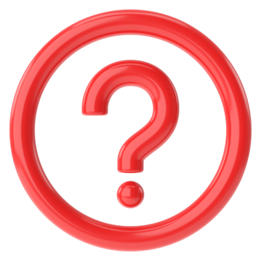 Soru işareti işareti. Soru ikonu. 3B illüstrasyon.