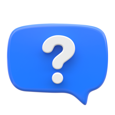 Soru işareti simgesi. Canlı sohbet. 3 Boyutlu simge.