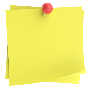 Pimi basılı not kağıdı. 3B illüstrasyon.