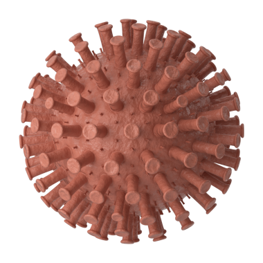 Virüs modeli. 3B öge.