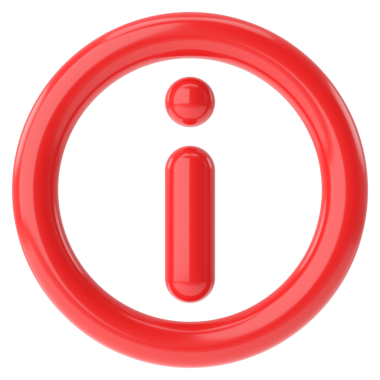 Bilgi simgesi. 3B illüstrasyon.