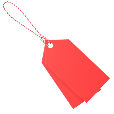 Üç boyutlu etiket. Üç boyutlu etiket. Satış etiketi.