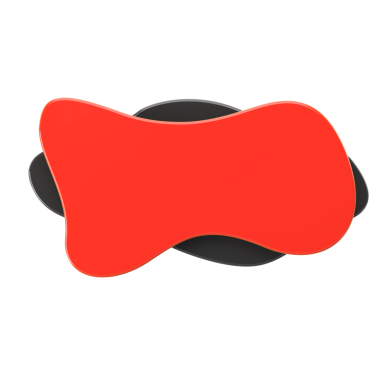 Üç boyutlu mesaj kutusu. Eğri etiket. 3B dekorasyon;