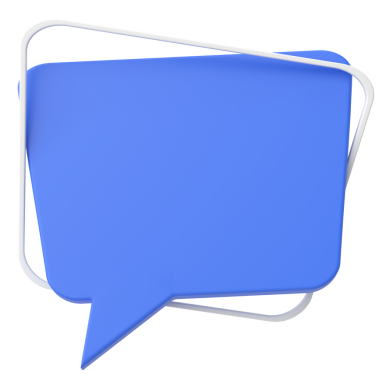 Konuşma balonu. Konuşma balonu. Mesaj kutusu. 3B illüstrasyon.