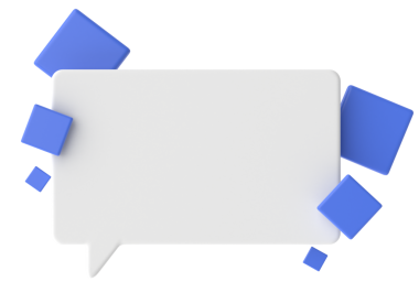 Konuşma balonu. 3B metin kutusu.