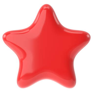 Üç boyutlu yıldız. 3B illüstrasyon.