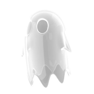 Beyaz hayalet. 3B hayalet modeli.