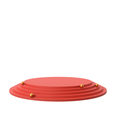 Ekran standı. Ürün sergisi. 3B element tasarımı.