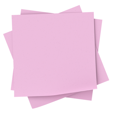 Üç boyutlu not kağıdı. Yapışkan bir not. 3B illüstrasyon.