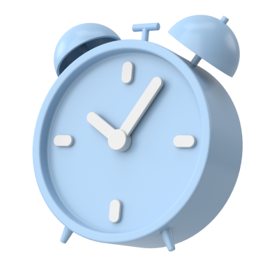 Üç boyutlu çalar saat. 3B illüstrasyon.