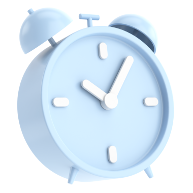 Üç boyutlu çalar saat. 3B illüstrasyon.