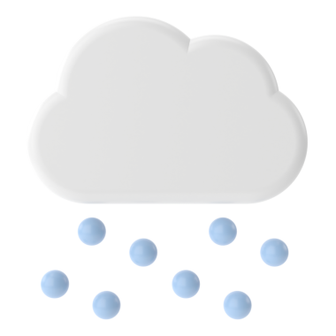 Selamlıyorum. Üç boyutlu hava durumu ikonu. Üç boyutlu iklim simgesi. 3B öge.