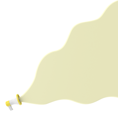 Üç boyutlu megafon ve konuşma balonu. Mesaj kutusu. Metin alanı.