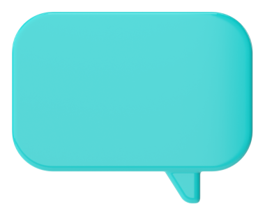 Konuşma balonu. Sohbet balonu. 3B illüstrasyon.