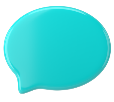 Konuşma balonu. Sohbet balonu. 3B illüstrasyon.