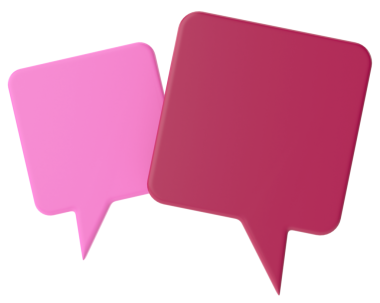 Konuşma balonu. Mesaj kutusu. 3B illüstrasyon.