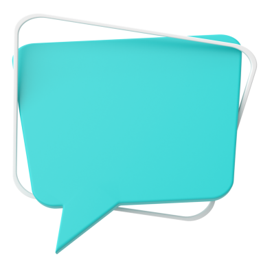 Konuşma balonu. Konuşma balonu. Mesaj kutusu. 3B illüstrasyon.