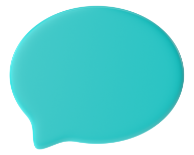 Konuşma balonu. Konuşma balonu. Mesaj kutusu. 3B illüstrasyon.