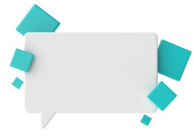 Konuşma balonu. 3B metin kutusu.