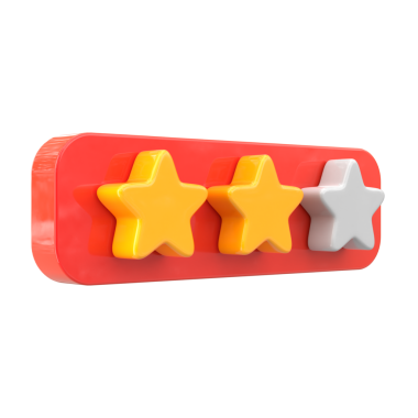 Gözden geçirme yıldızı. Yıldız derecesi. 3B öge.