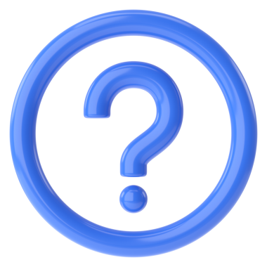 Soru işareti işareti. Soru ikonu. 3B illüstrasyon.