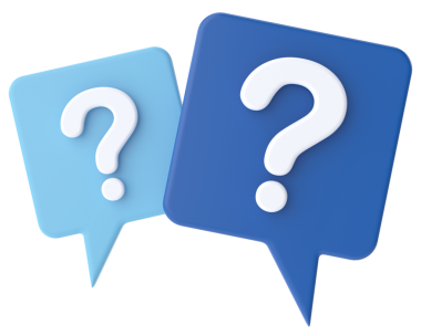 Soru işareti. Sıkça Sorulan Sorular (SSS). 3B illüstrasyon.