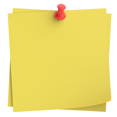 Pimi basılı not kağıdı. 3B illüstrasyon.