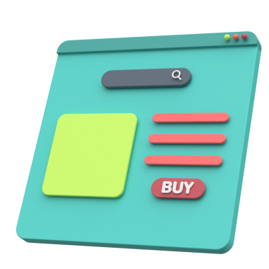 İnternetten alışveriş. 3 boyutlu tarayıcı. Ürün sayfası.