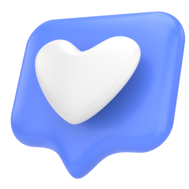 İkon gibi. Düğme gibi. 3B illüstrasyon.