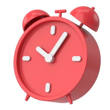 Üç boyutlu çalar saat. 3B illüstrasyon.