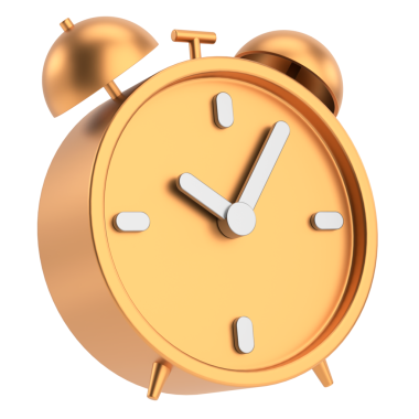 Üç boyutlu çalar saat. 3B illüstrasyon.